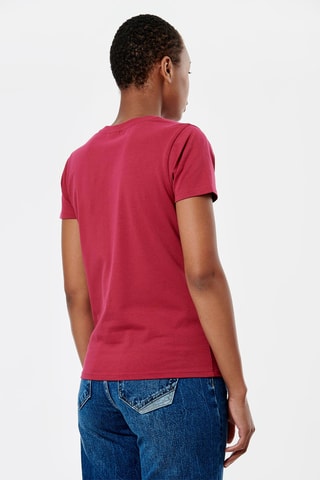 T-shirt en coton biologique Lovet - Rouge
