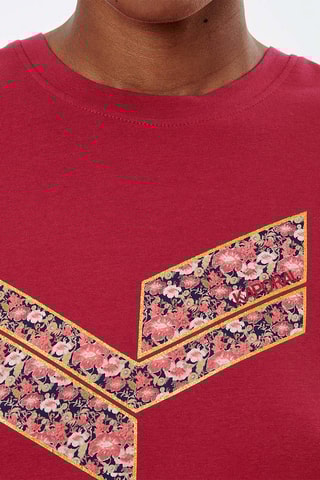 T-shirt en coton biologique Lovet - Rouge