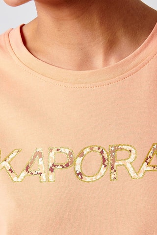 T-shirt en coton biologique Fanjo - Corail
