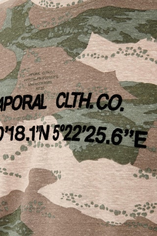 T-shirt en lin Camo - Taupe