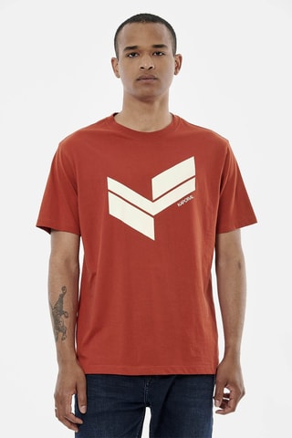 T-shirt en coton biologique Bryzo - Rouge