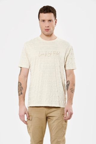 T-shirt en coton biologique Sonny - Ecru