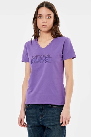 T-shirt en coton biologique Lea - Violet