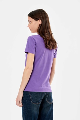 T-shirt en coton biologique Lea - Violet