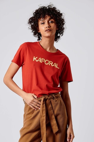 T-shirt en coton biologique Fanjo - Rouge