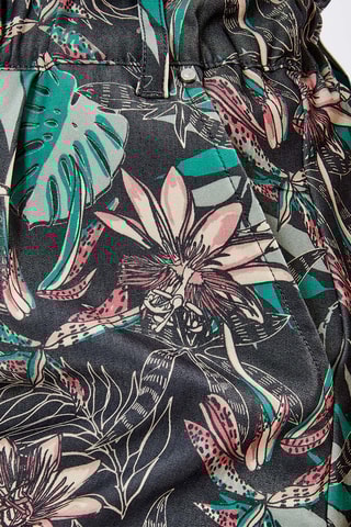 Short en coton biologique Ayma - Vert et rose