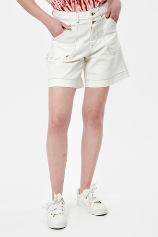 Short en jean Bridy - Blanc
