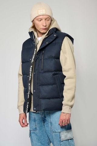 Doudoune regular sans manches Bork  - Bleu