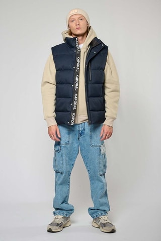 Doudoune regular sans manches Bork  - Bleu