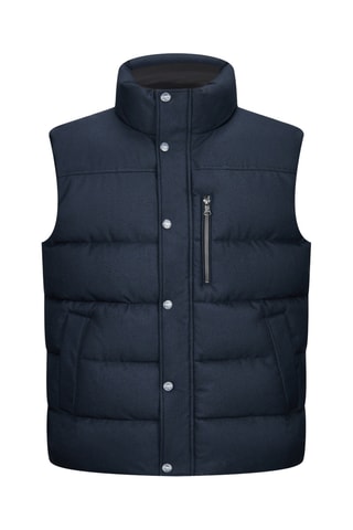 Doudoune regular sans manches Bork  - Bleu