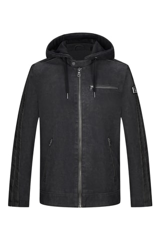 Veste à capuche Brand - Noir