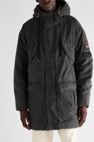 Parka à capuche Bruno - Noir