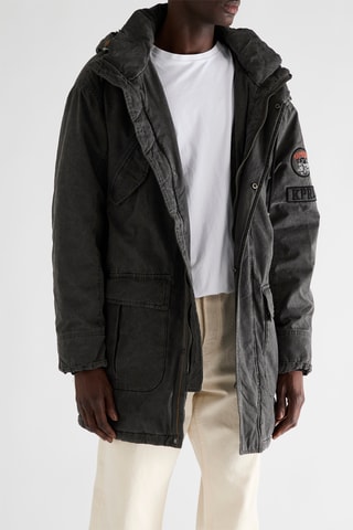 Parka à capuche Bruno - Noir