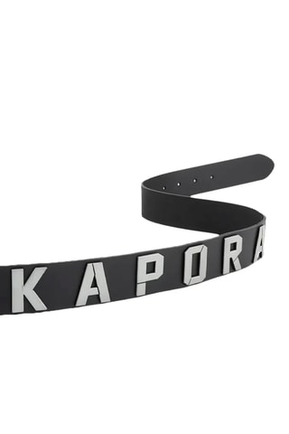 Ceinture en croûte de cuir Idem - Noir