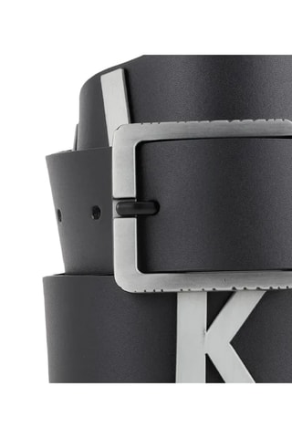 Ceinture en croûte de cuir Idem - Noir