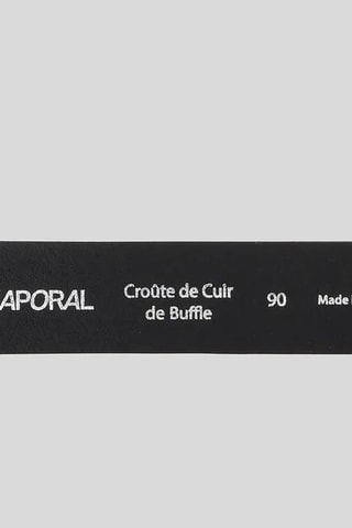 Ceinture en croûte de cuir Idem - Noir