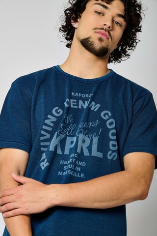 T-shirt regular Kale - Indigo