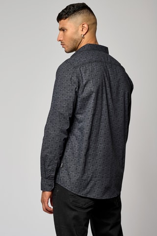 Chemise regular en coton biologique Kally - Noir