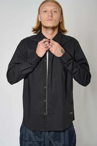 Chemise slim Kuraj - Noir