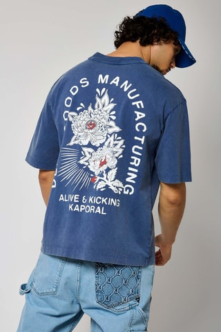 T-shirt en coton biologique Kyo  - Bleu marine