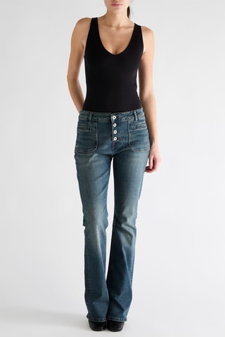 Jean bootcut Lucky - Marron