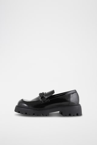 Mocassins à talons vernis Carby - Noir