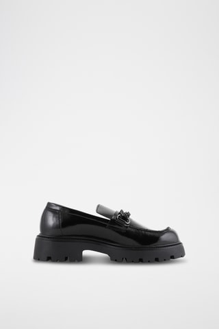Mocassins à talons vernis Carby - Noir