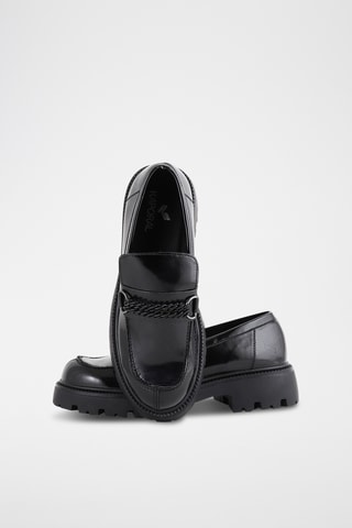 Mocassins à talons vernis Carby - Noir