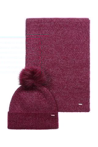 Bonnet et écharpe Melly - Violet