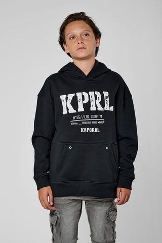 Sweat regular à capuche Moki - Noir