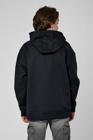 Sweat regular à capuche Moki - Noir