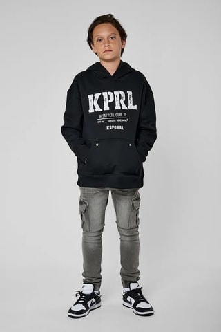 Sweat regular à capuche Moki - Noir