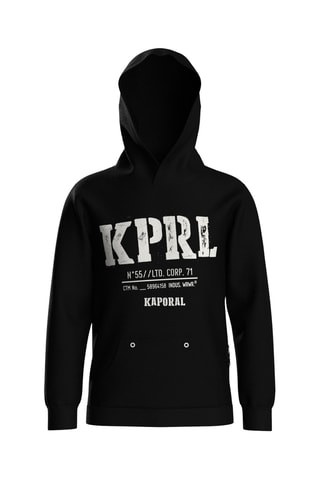 Sweat regular à capuche Moki - Noir