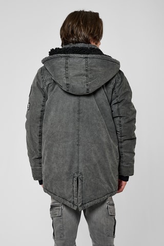Parka à capuche Muno  - Noir