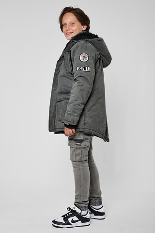 Parka à capuche Muno  - Noir