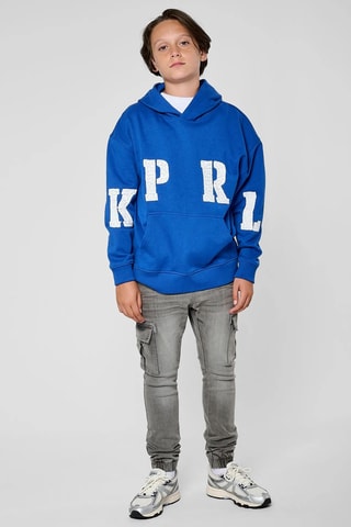 Sweat regular à capuche Myau - Bleu