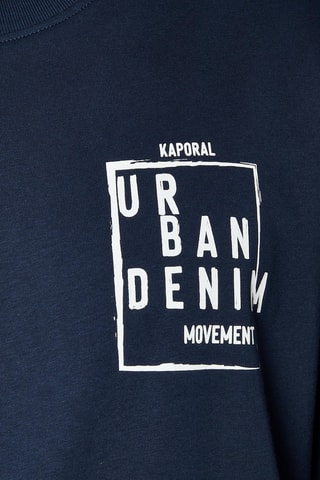 T-shirt en coton biologique Raven - Bleu marine
