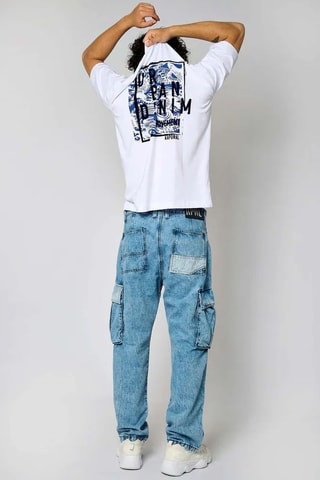 T-shirt en coton biologique Raven - Blanc