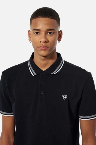 Polo regular en coton biologique Rayoc - Noir