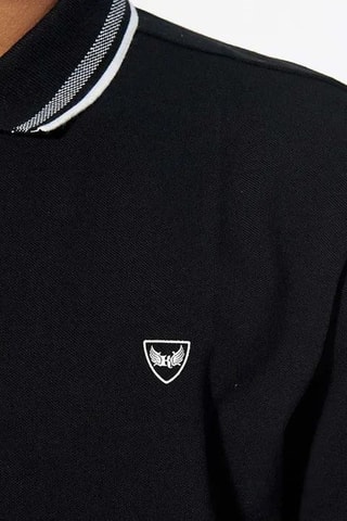 Polo regular en coton biologique Rayoc - Noir