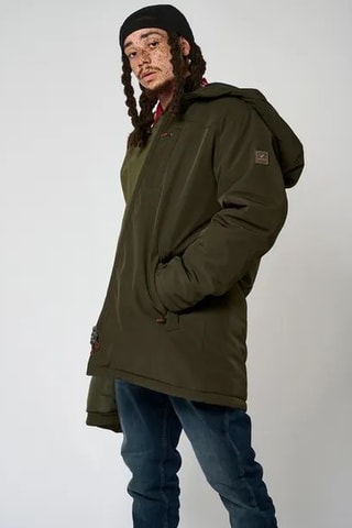 Blouson regular à capuche Reyo  - Kaki