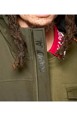 Blouson regular à capuche Reyo  - Kaki