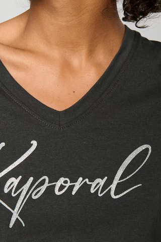T-shirt en coton biologique Signe - Gris foncé