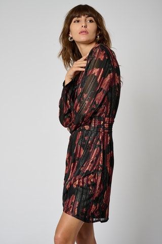 Robe portefeuille Star - Noir