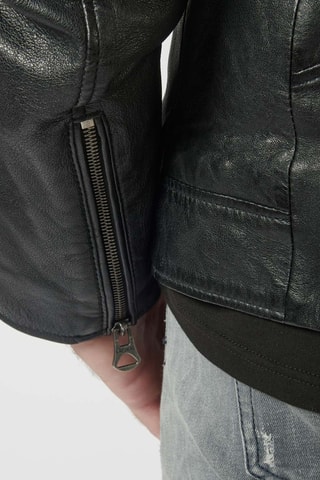 Veste en cuir Uniq - Noir