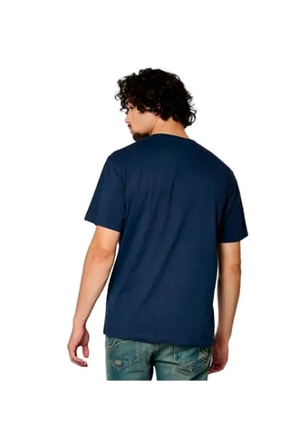 T-shirt en coton biologique Valdo - Bleu marine