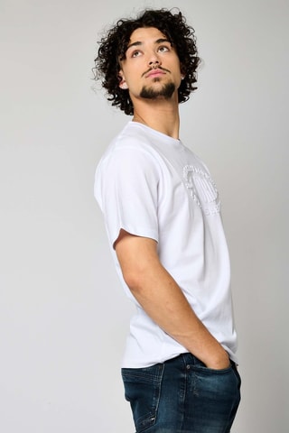 T-shirt regular en coton biologique Valdo - Blanc