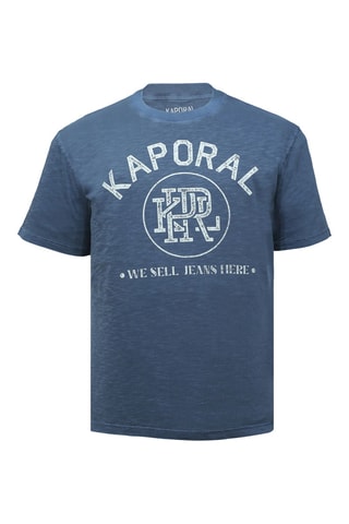 T-shirt regular en coton biologique Viggo - Bleu marine