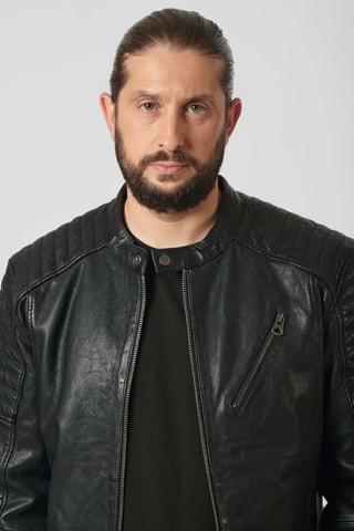 Veste en cuir Benur - Noir