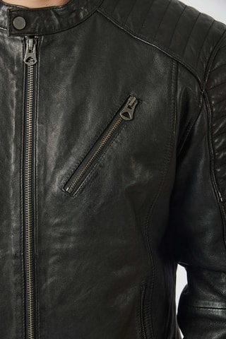 Veste en cuir Benur - Noir